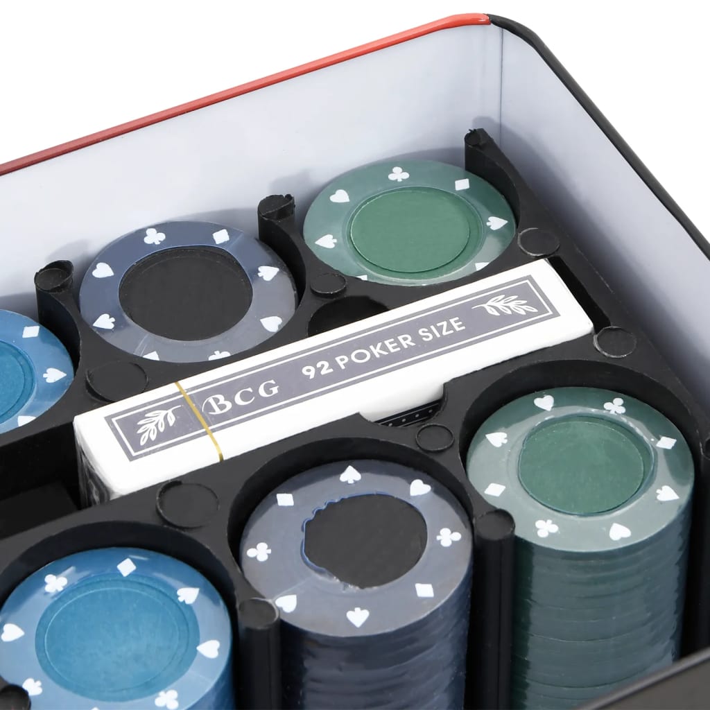 vidaXL Zestaw żetonów do pokera, 200 szt., 4 g