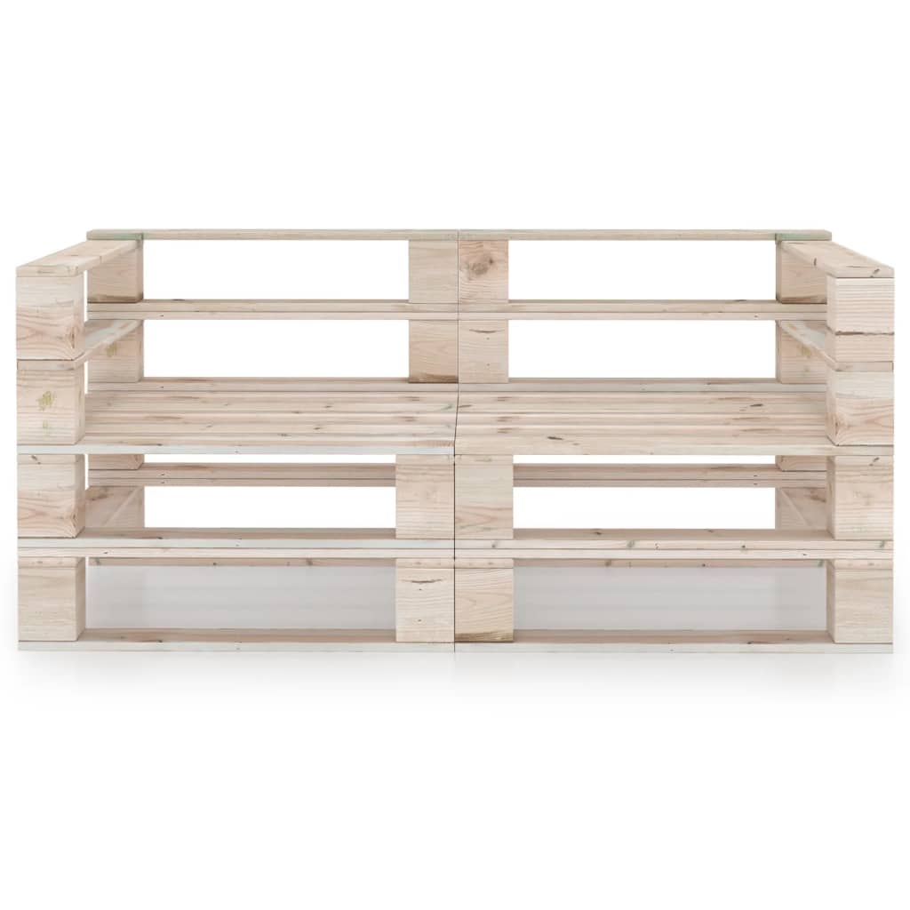 vidaXL Ogrodowa sofa 2-osobowa z palet, drewno sosnowe