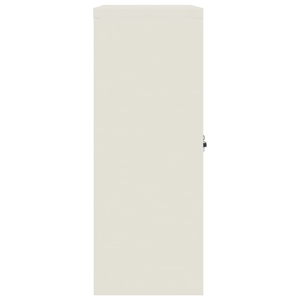 vidaXL Szafka na dokumenty, biała, 90x40x105 cm, stalowa