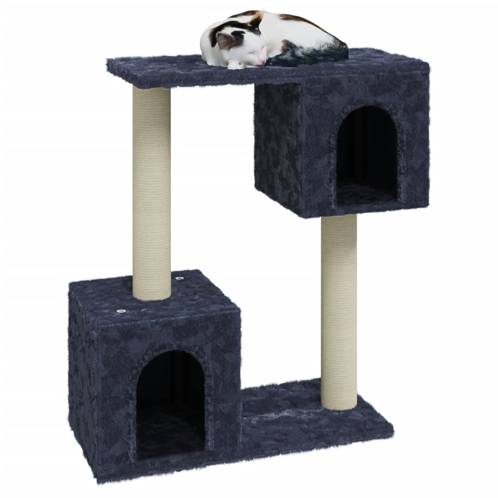 vidaXL Drapak dla kota z sizalowymi słupkami, ciemnoszary, 60 cm