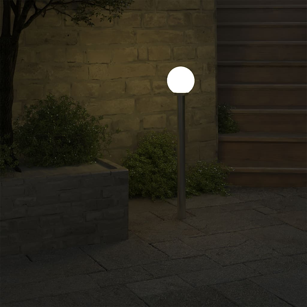vidaXL Lampa ogrodowa na słupku, 1 kula, 110 cm