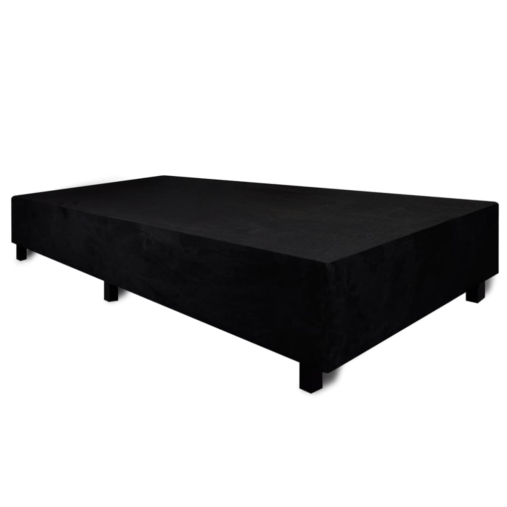 Rama łóżka, czarna (90 x 200 cm)