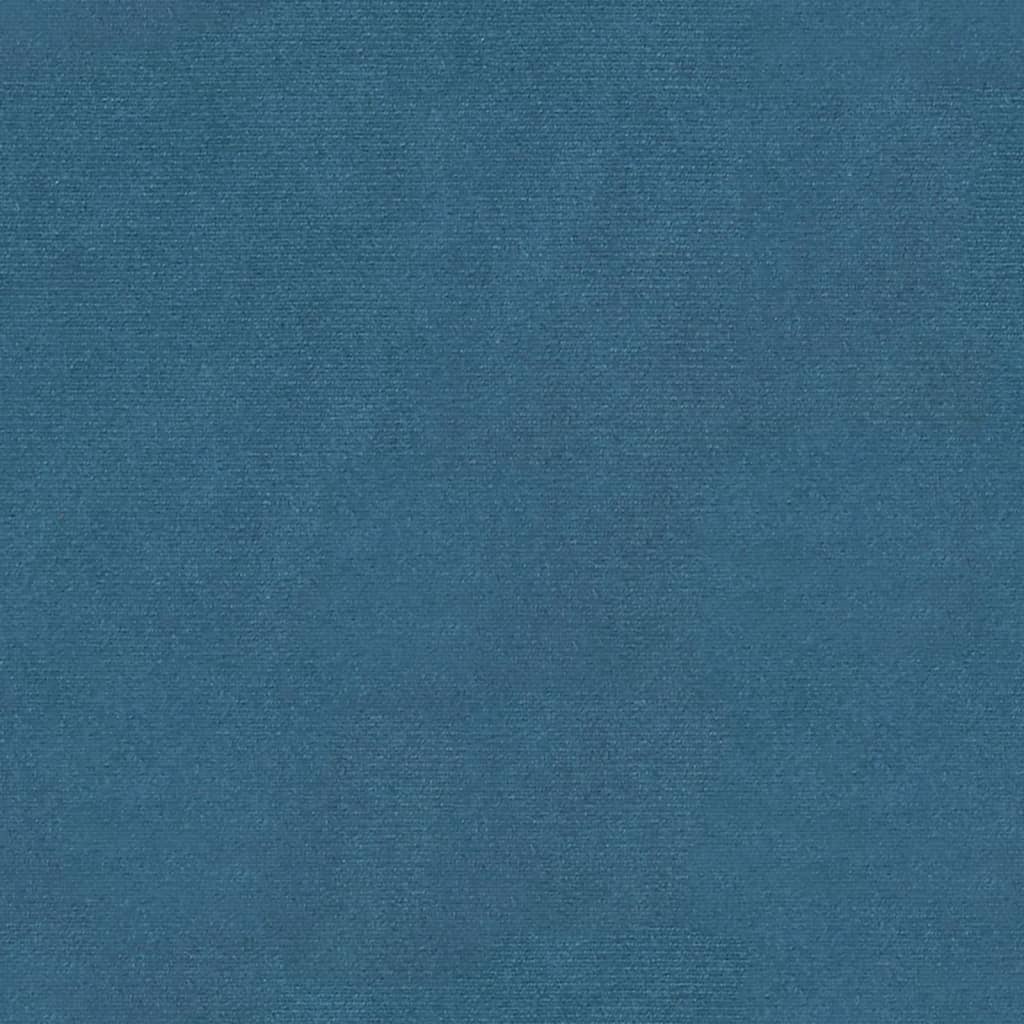 vidaXL Ławka, niebieska, 98x56x69 cm, tapicerowana aksamitem