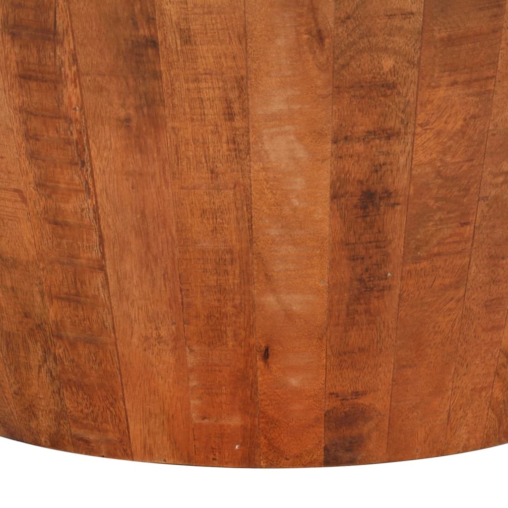 vidaXL Stolik kawowy, Ø 52x30 cm, surowe lite drewno mango