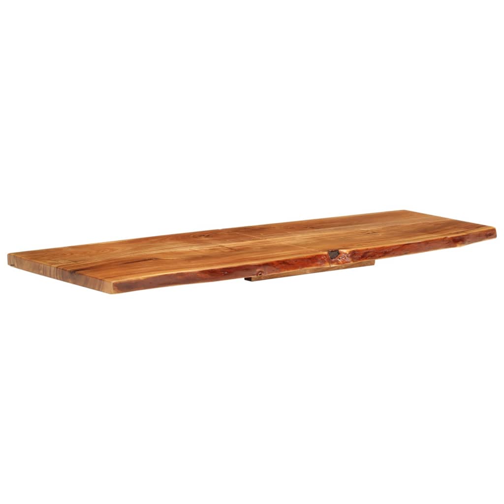 vidaXL Blat łazienkowy, lite drewno akacjowe, 140x52x3,8 cm