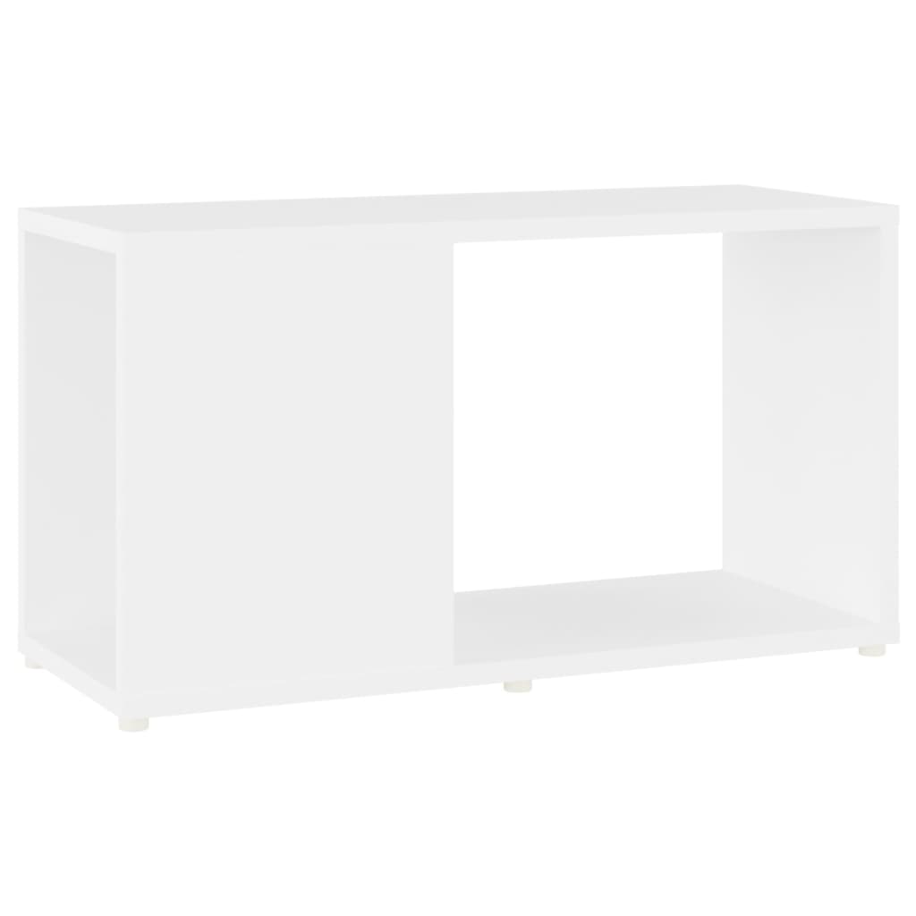 vidaXL Szafka pod TV, biała, 60x24x32 cm, materiał drewnopochodny