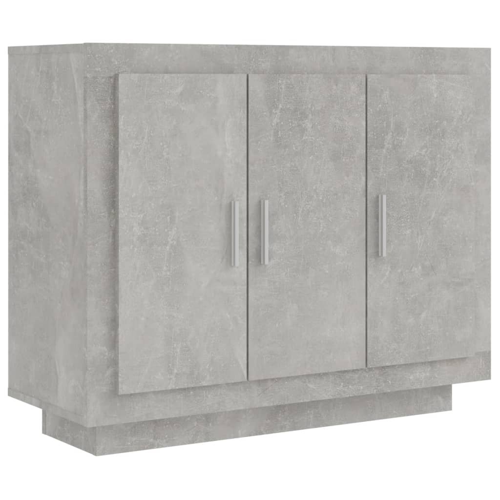 vidaXL Szafka, szarość betonu, 92x35x75 cm, materiał drewnopochodny