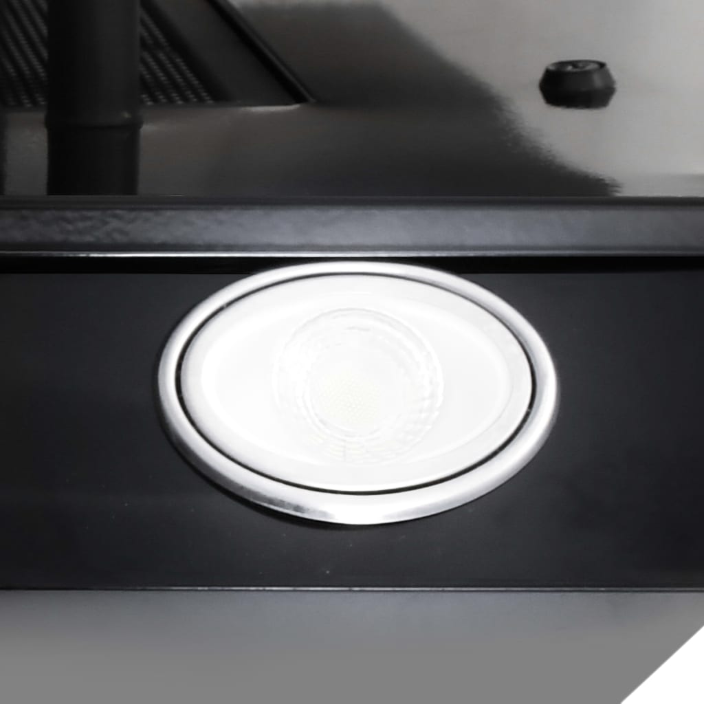 vidaXL Okap kuchenny LED RGB, 60 cm, stal nierdzewna i hartowane szkło