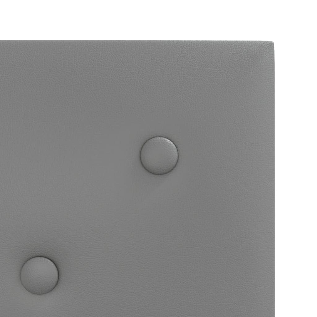vidaXL Panele ścienne, 12 szt., szare, 30x30 cm, sztuczna skóra