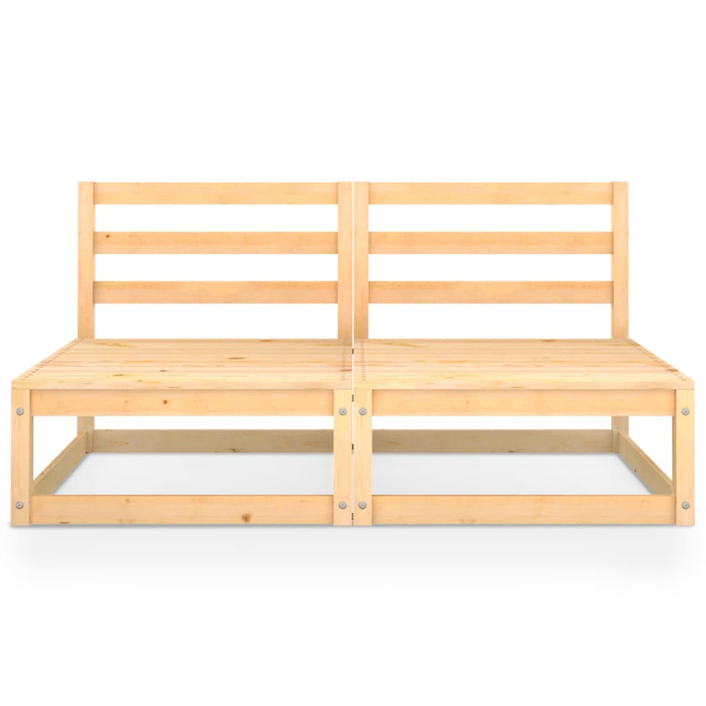 vidaXL 2-osobowa sofa ogrodowa, lite drewno sosnowe