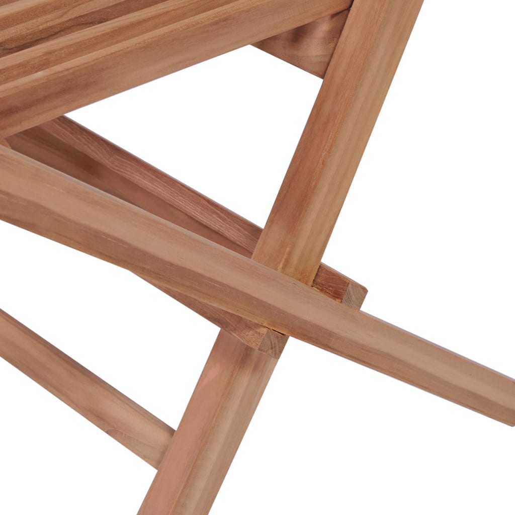 vidaXL 3-cz. składany zestaw mebli balkonowych, lite drewno tekowe