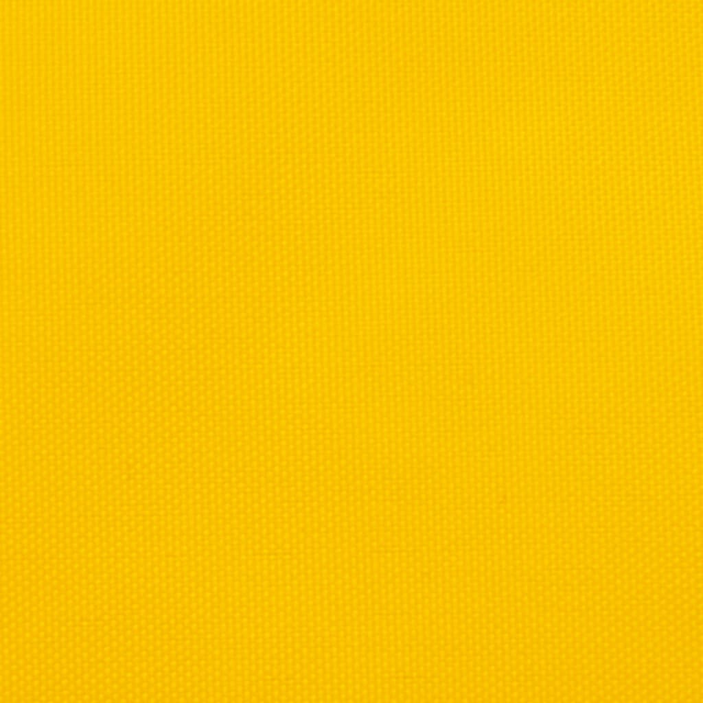 vidaXL Trójkątny żagiel ogrodowy, tkanina Oxford, 5x6x6 m, żółty