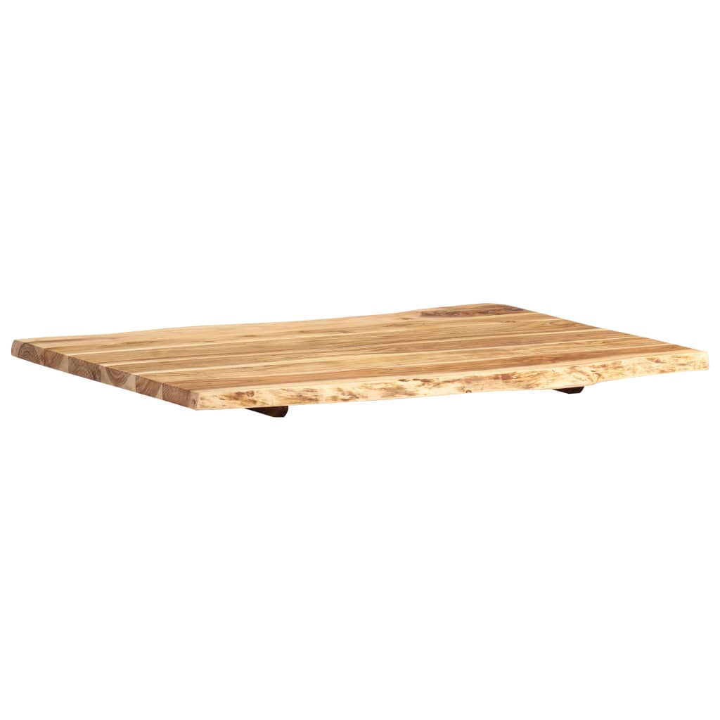 vidaXL Blat, lite drewno akacjowe, 80x(50-60)x3,8 cm