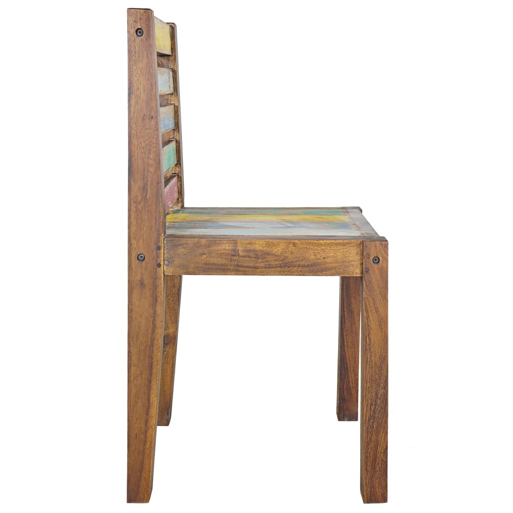 vidaXL Krzesła stołowe, 6 szt., lite drewno odzyskane z łodzi