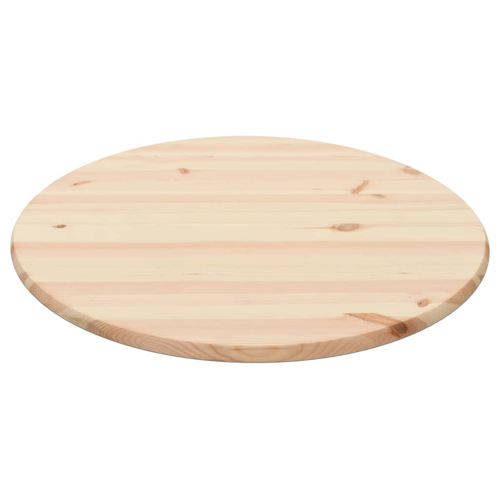 vidaXL Blat stołu, naturalne drewno sosnowe, okrągły, 25 mm, 80 cm