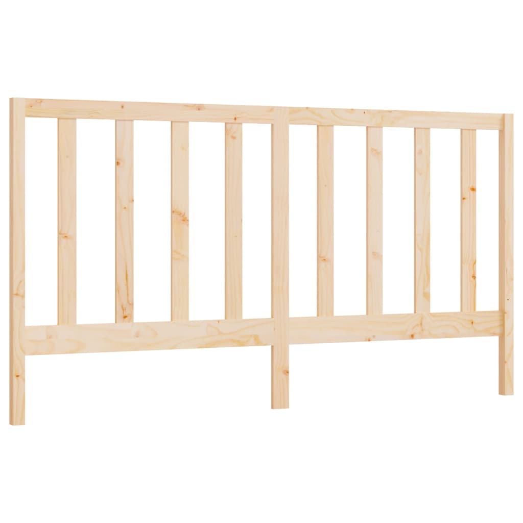 vidaXL Wezgłowie łóżka, 186x4x100 cm, lite drewno sosnowe
