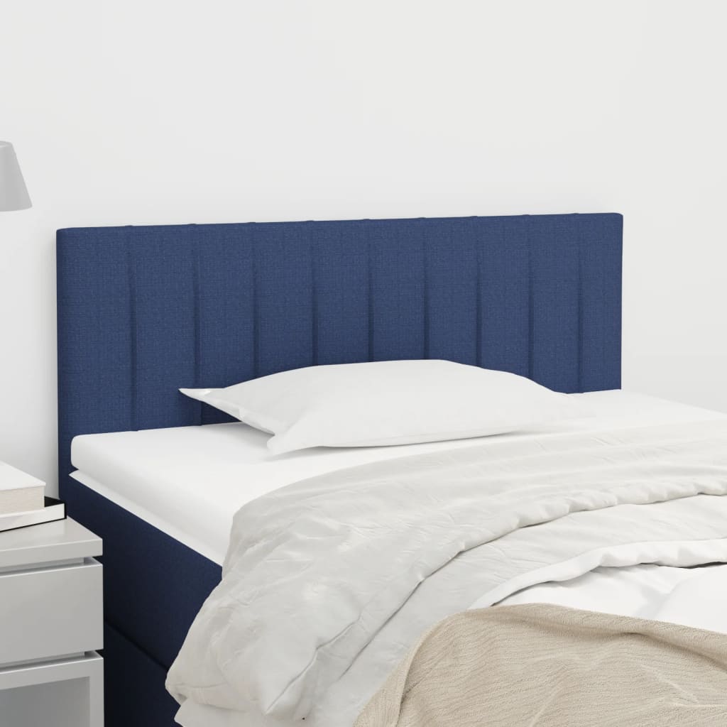 vidaXL Zagłówek do łóżka, niebieski, 80x5x78/88 cm, tkanina