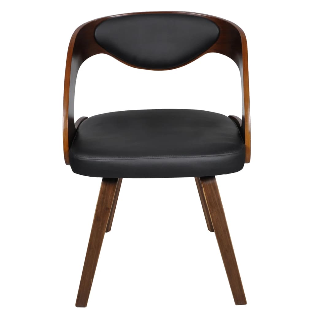 vidaXL Krzesła stołowe, 2 szt., brązowe, obite sztuczną skórą