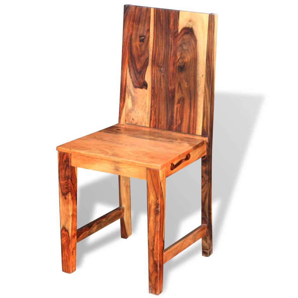 vidaXL Krzesła stołowe, 6 szt., lite drewno sheesham
