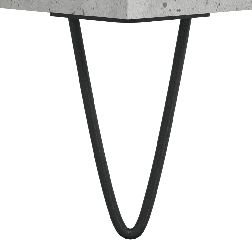 vidaXL Szafka nocna, szarość betonu, 40x35x47,5 cm