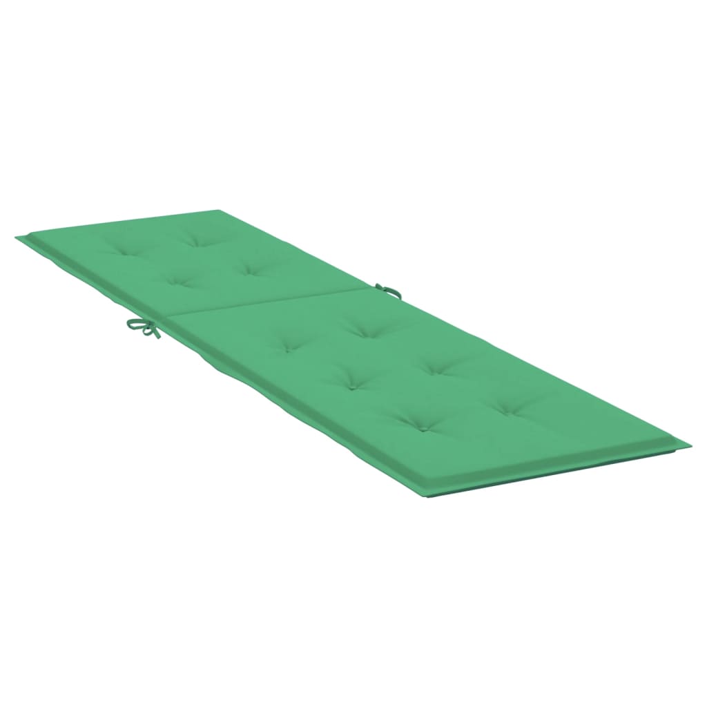 vidaXL Poduszka na leżak, zielona, (75+105)x50x3 cm