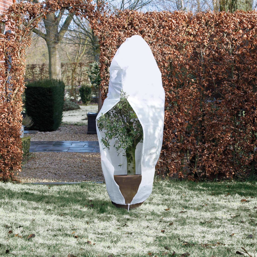 Nature Kaptur ochronny na rośliny z zamkiem, 70 g/m², biały 2,5x2,5x3m