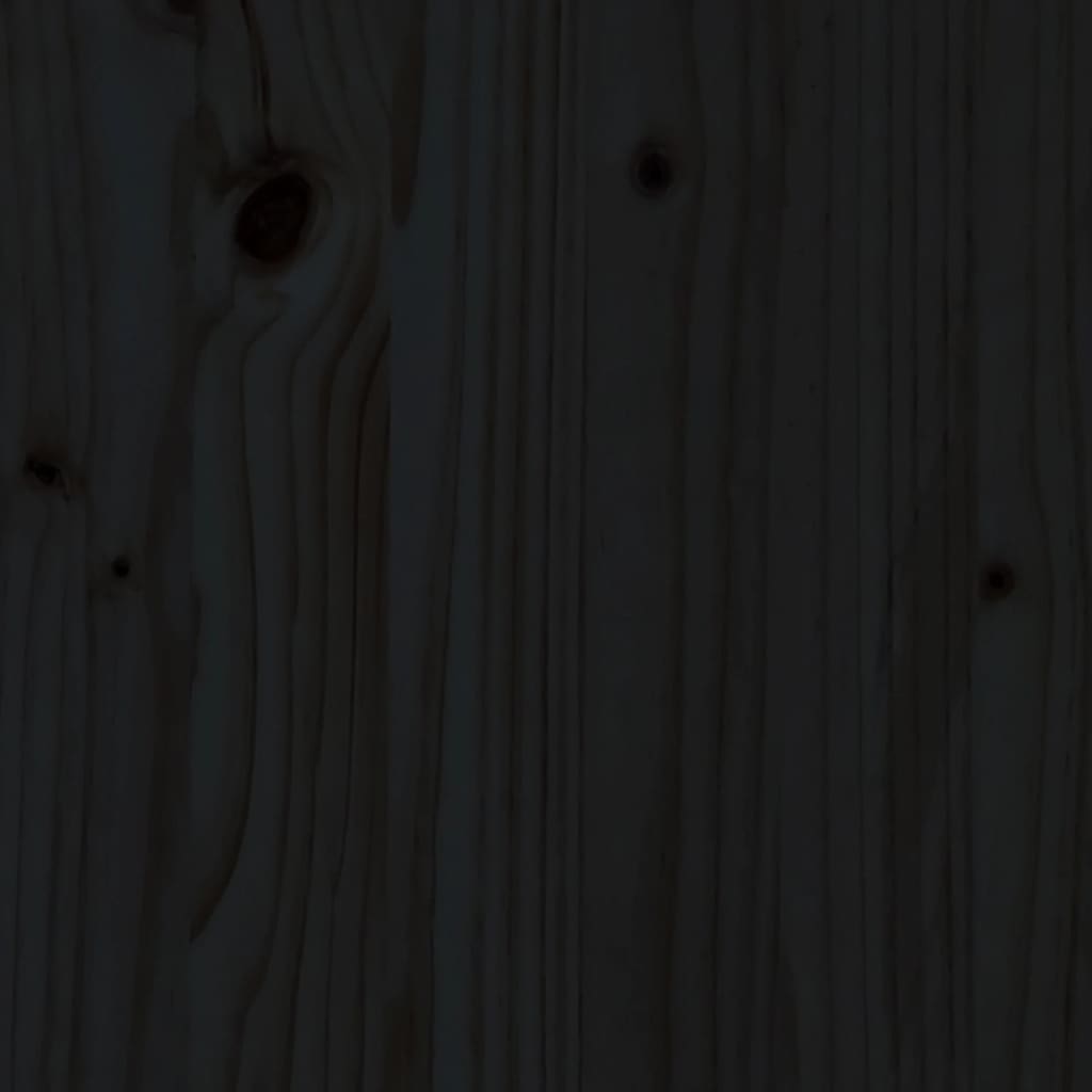 vidaXL Leżak, czarny, 199,5x60x74 cm, drewno sosnowe