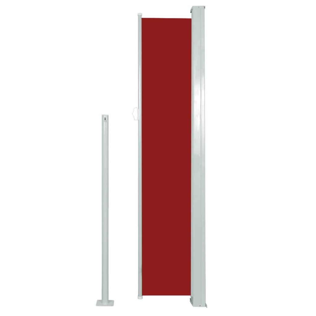 vidaXL Zwijana markiza boczna, 160 x 500 cm, czerwona