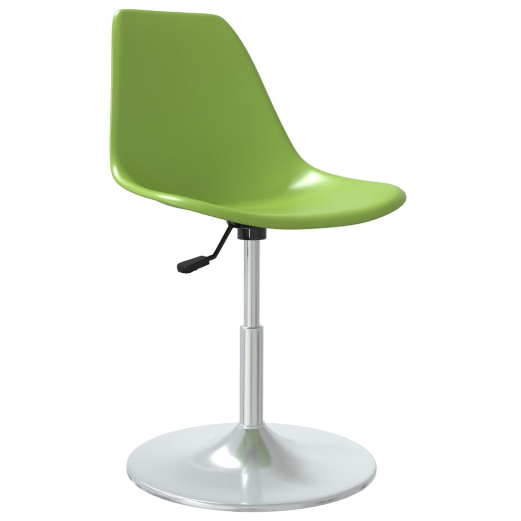 vidaXL Obrotowe krzesła stołowe, 4 szt., zielone, PP