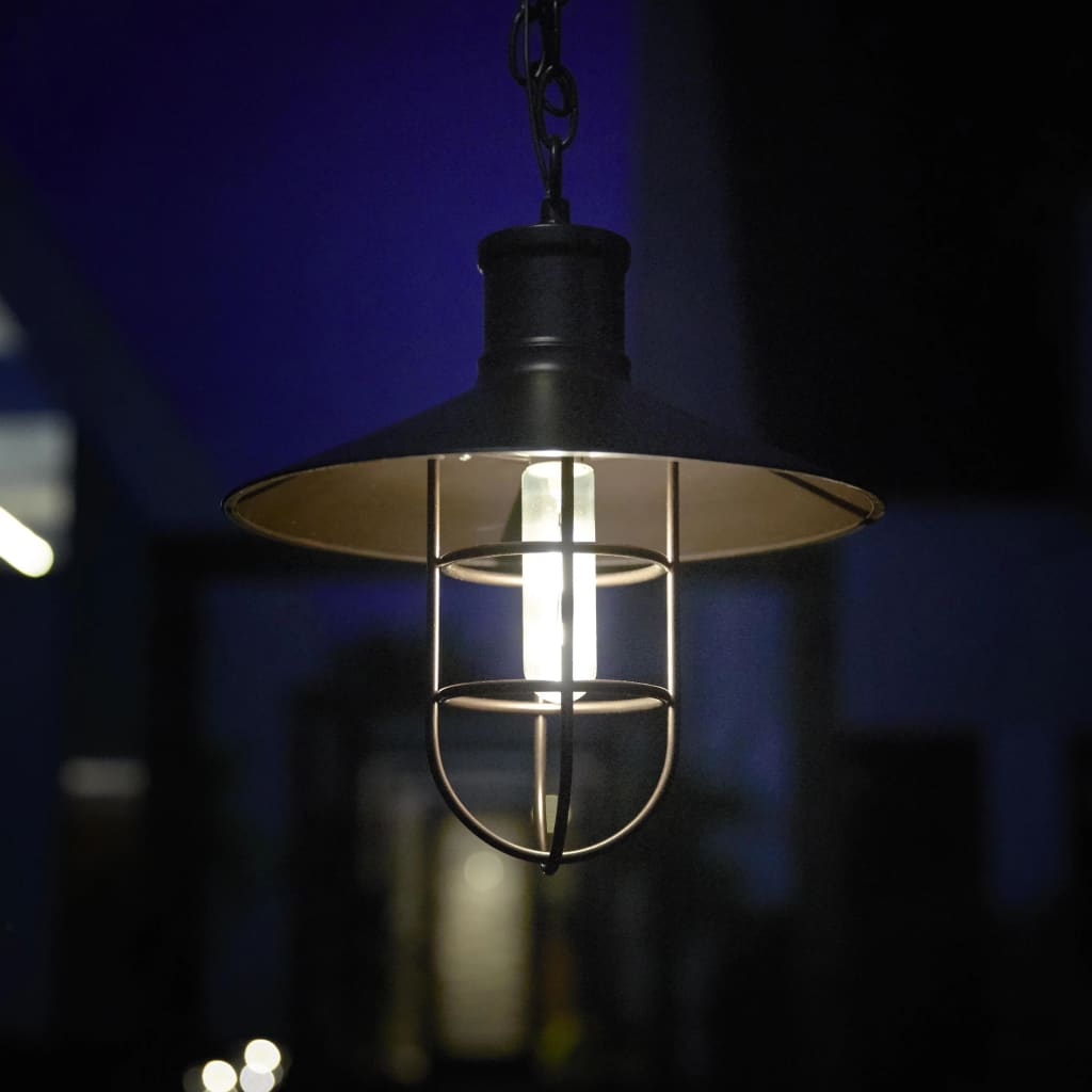 Luxbright Solarna lampa ogrodowa LED Caledon, ciemnobrązowa, 34112