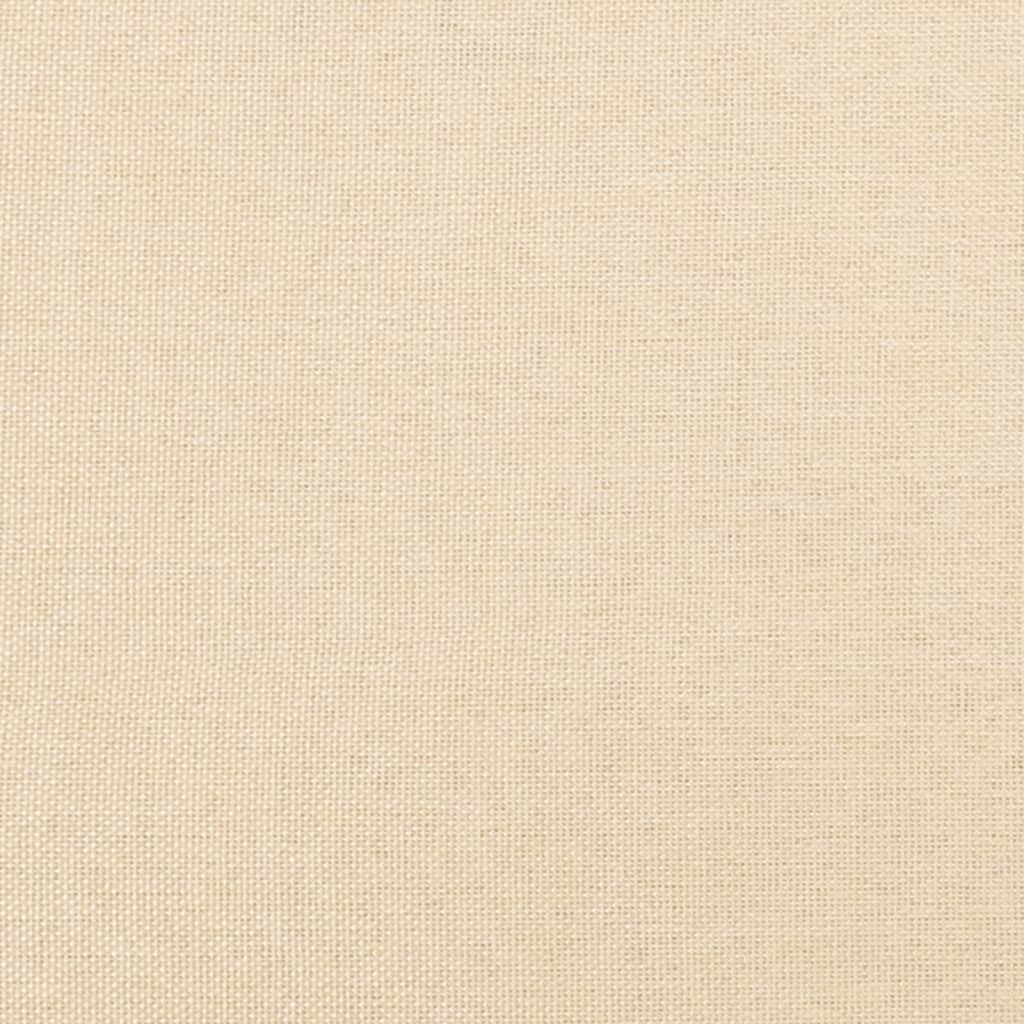 vidaXL Szezlong z wałkiem, kremowy, tapicerowany tkaniną