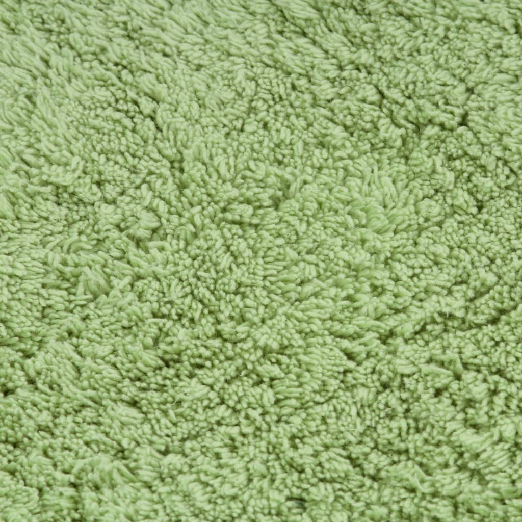 vidaXL 3-częściowy zestaw mat łazienkowych, tkanina, zielony
