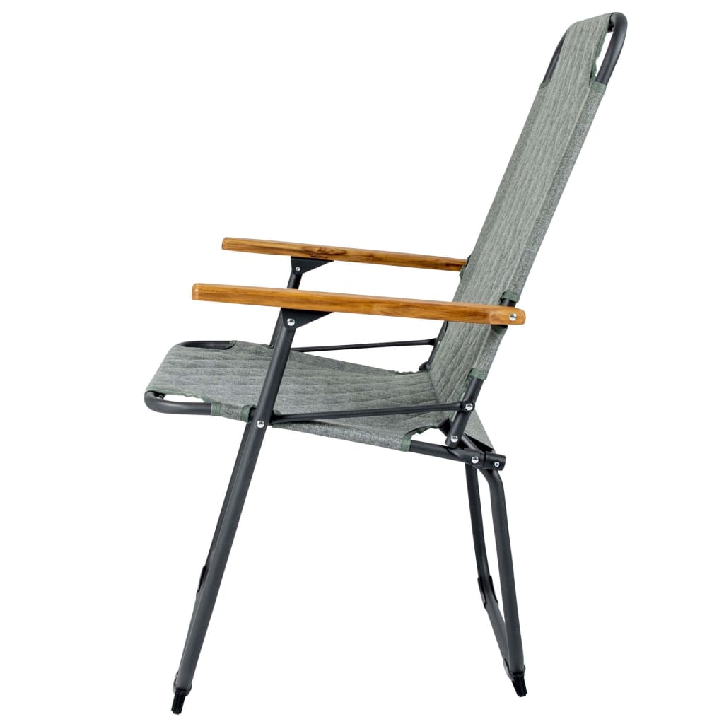 Bo-Camp Składane krzesło turystyczne Jefferson, szarozielone