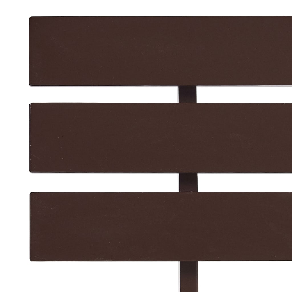 vidaXL Rama łóżka, ciemnobrązowa, lite drewno sosnowe, 180 x 200 cm