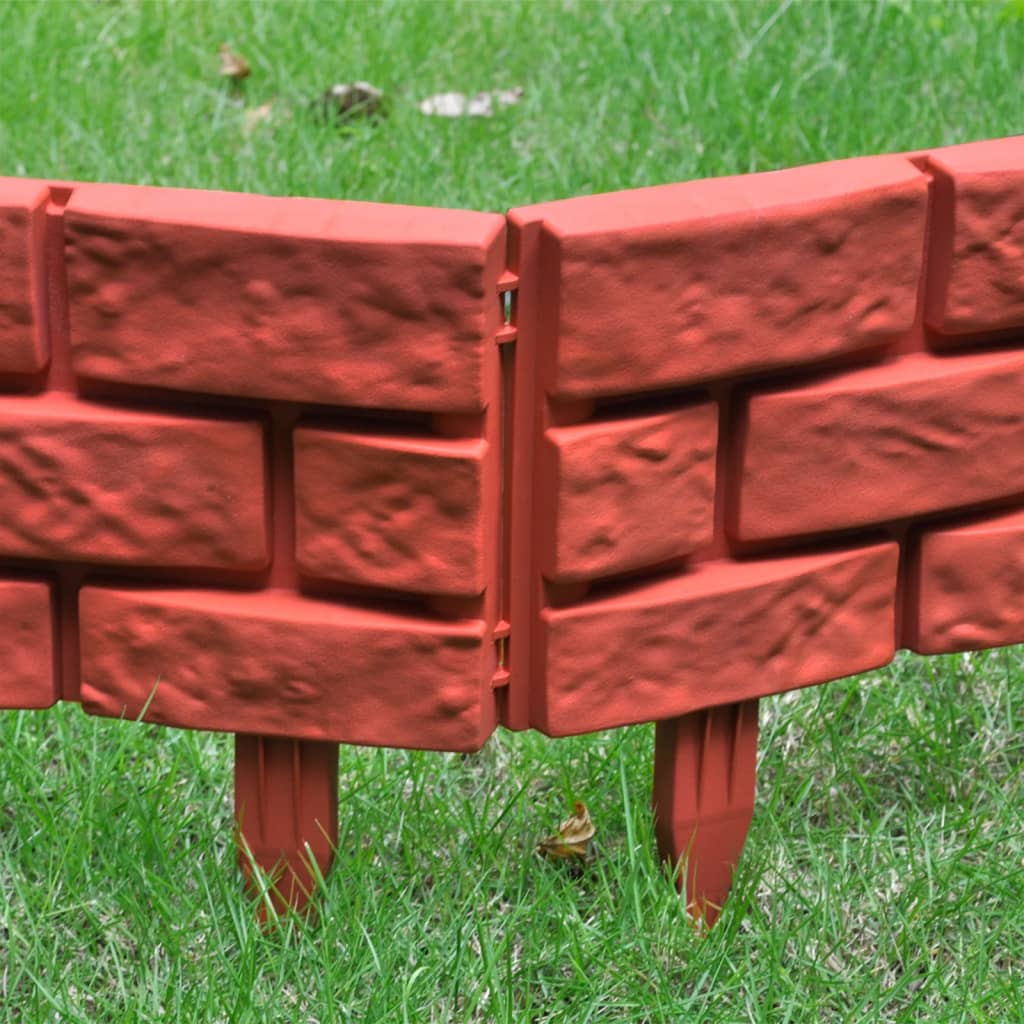 Obrzeże trawnikowe, stylizowane na cegły, 11 części