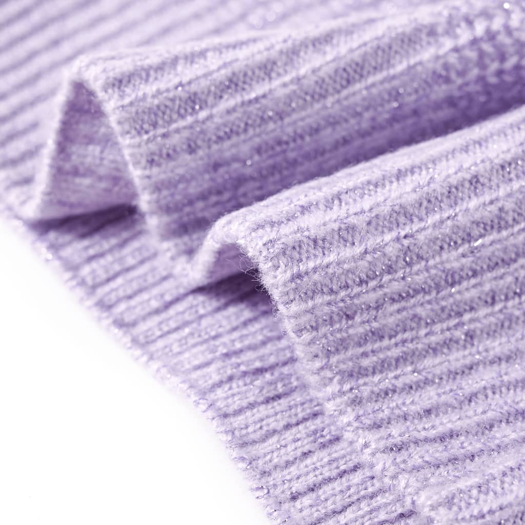 Swetrowa kamizelka dziecięca z dzianiny, kolor jasny liliowy, 92