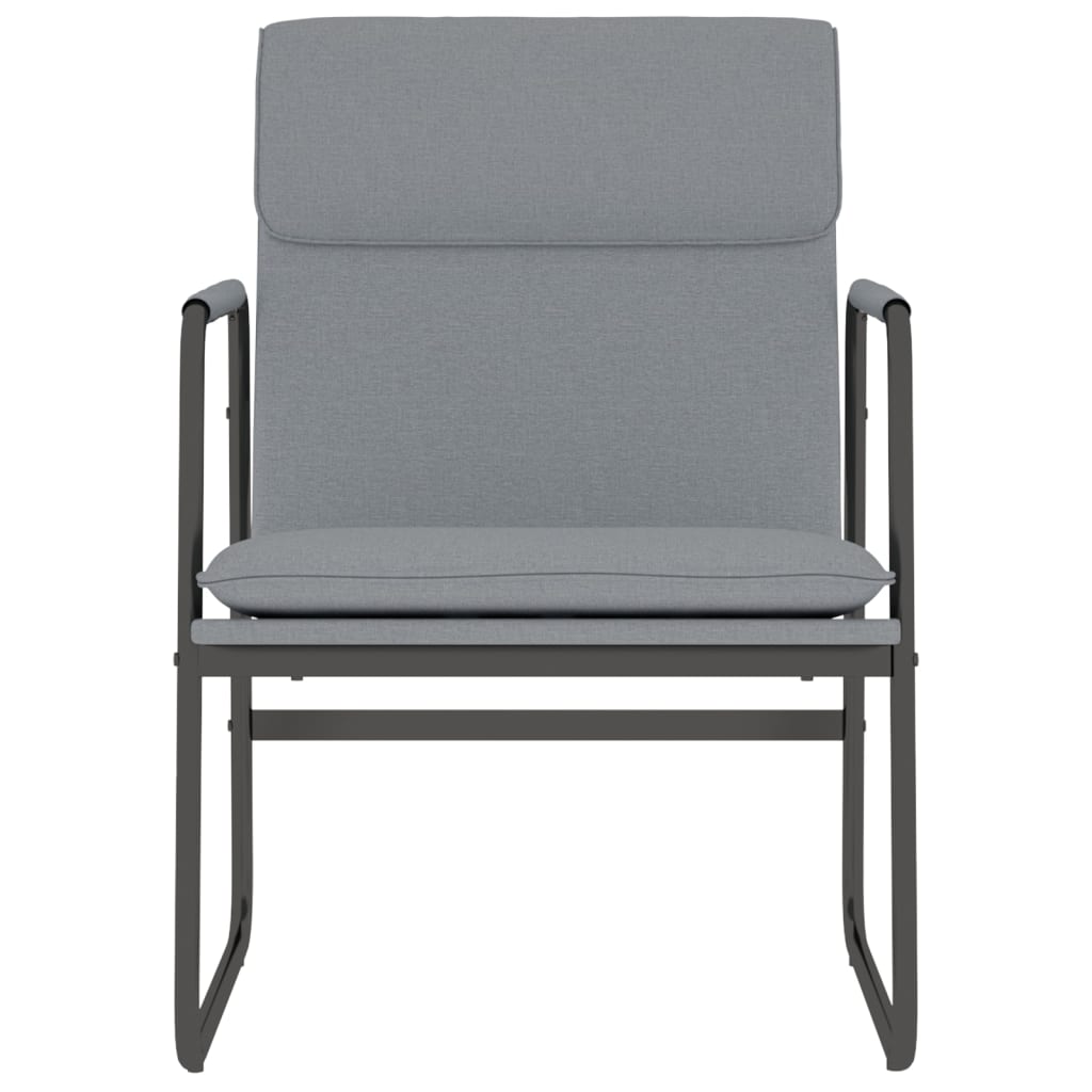 vidaXL Krzesło wypoczynkowe, jasnoszare, 55x64x80 cm, obite tkaniną