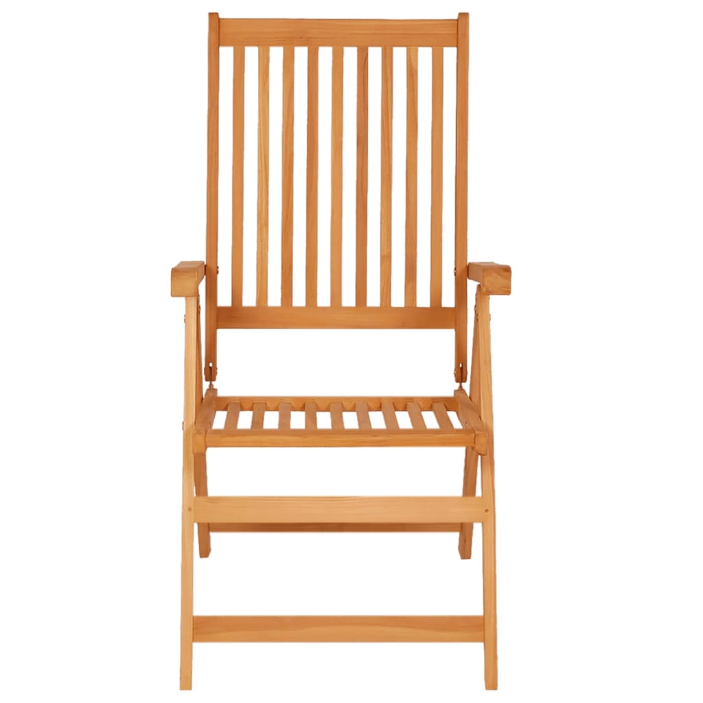 vidaXL Krzesła ogrodowe, zielone poduszki, 6 szt., drewno tekowe