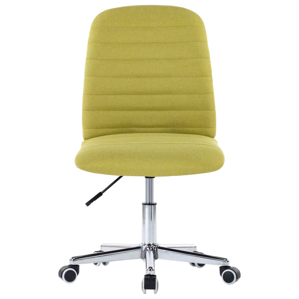 vidaXL Krzesła stołowe, 4 szt., zielone, tapicerowane tkaniną