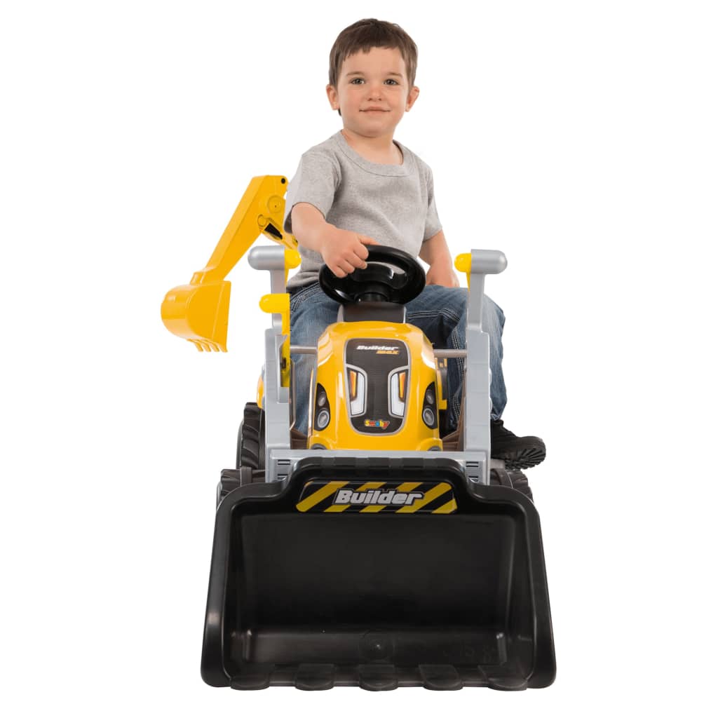 Smoby Traktor z przyczepą dla dzieci Builder Max, żółto-czarny