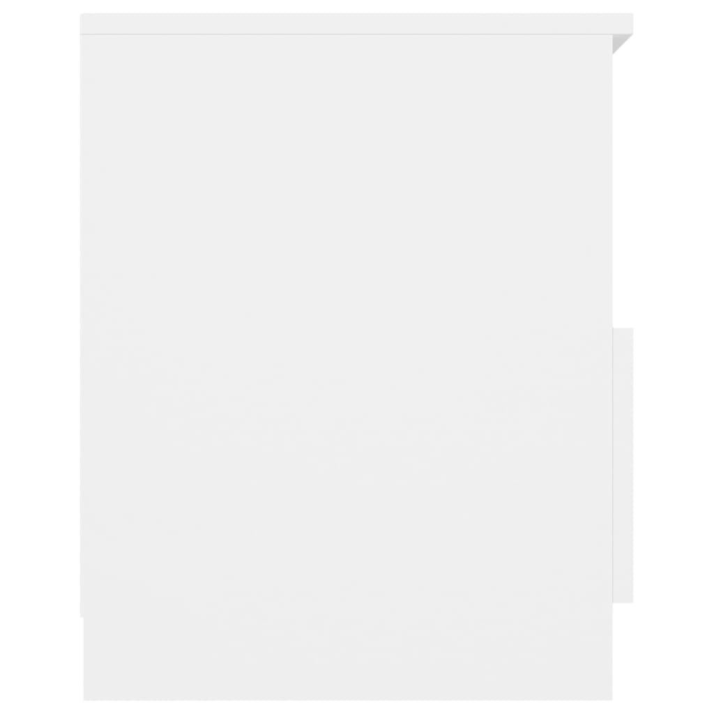 vidaXL Szafka nocna, biała, 40x40x50 cm, materiał drewnopochodny