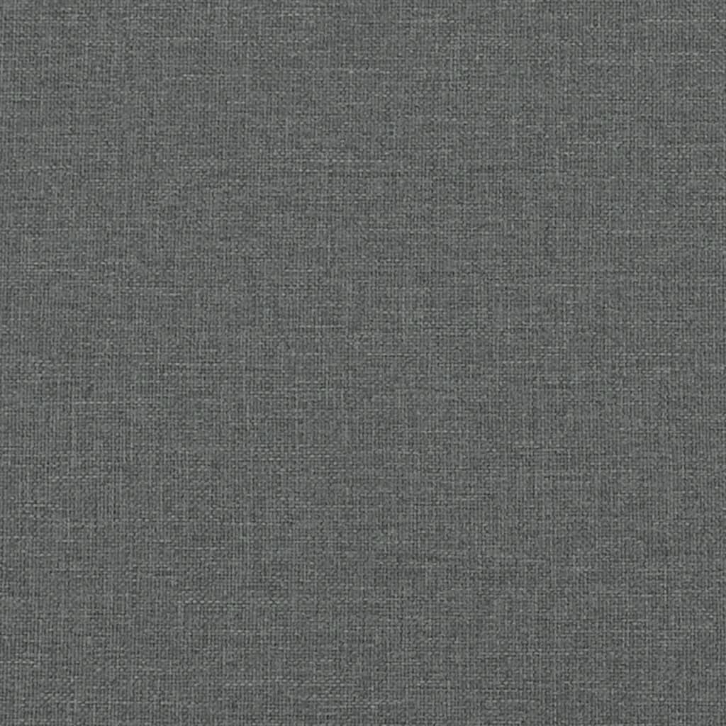vidaXL Fotel, ciemnoszary, 60 cm, obity tkaniną