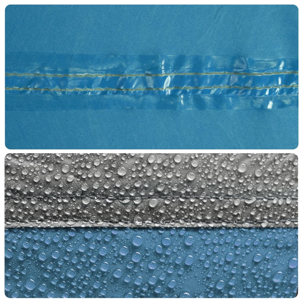vidaXL Namiot prysznicowy, niebieski, 121x121x225 cm, tafta 190T