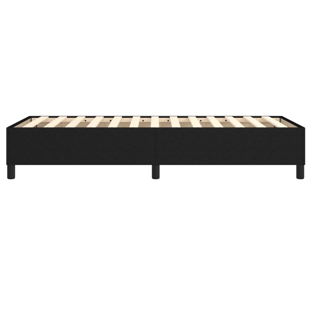 vidaXL Rama łóżka, czarna, 90x200 cm, tapicerowana tkaniną