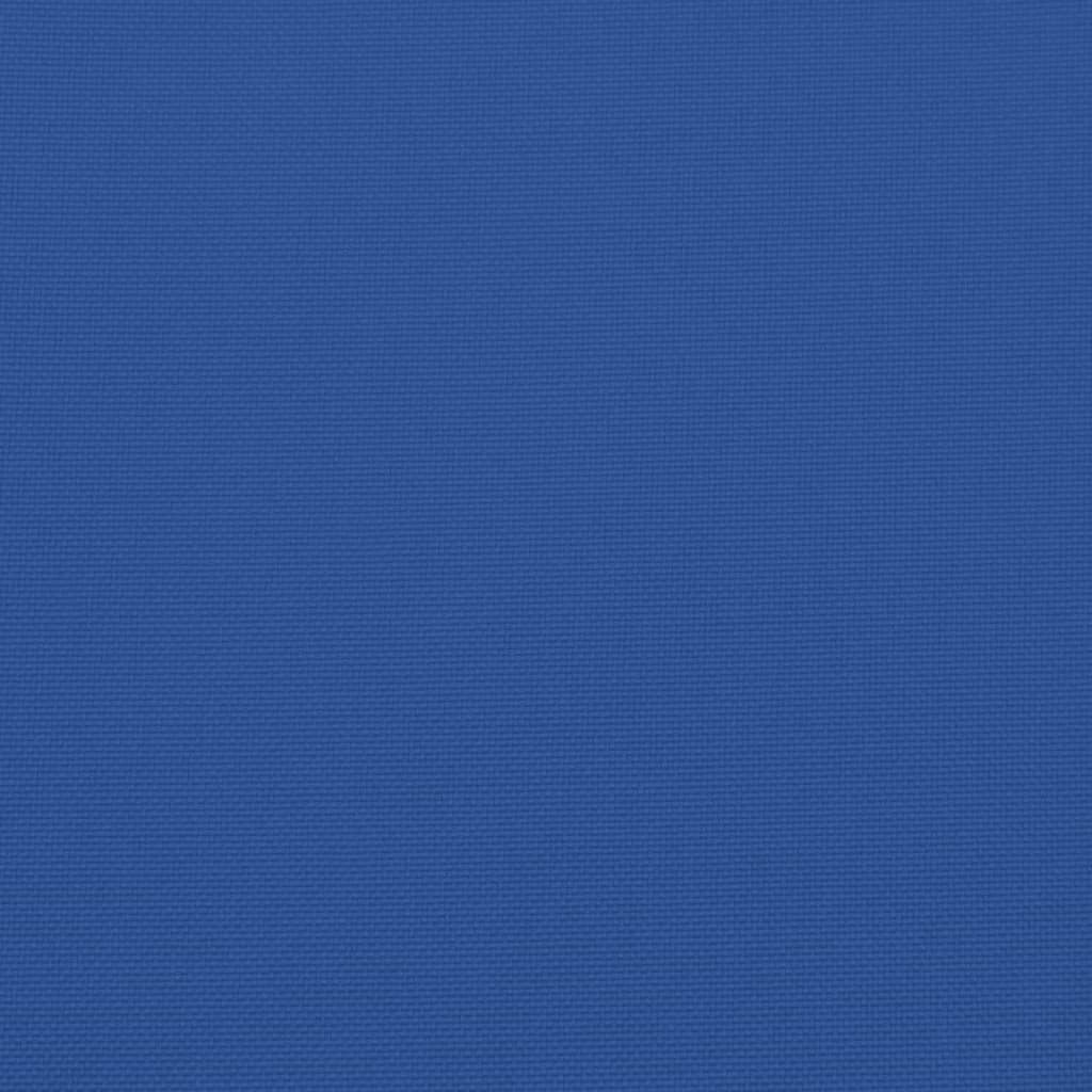 vidaXL Poduszki na krzesła, 2 szt., niebieskie, 40x40x7 cm, tkanina