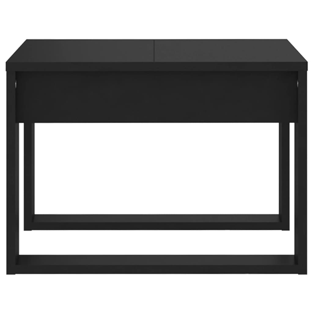 vidaXL Stolik boczny, czarny, 50x50x35 cm, materiał drewnopochodny