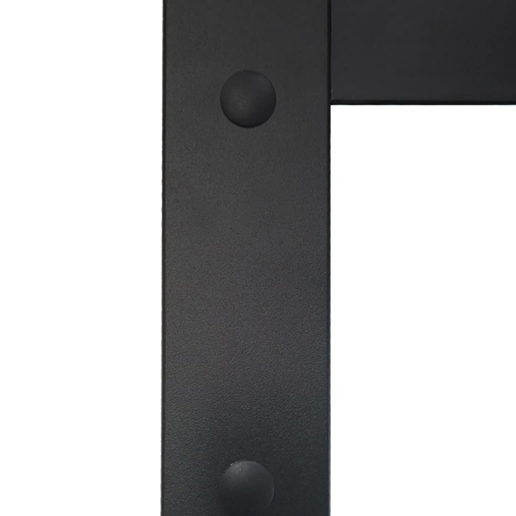 vidaXL Drzwi przesuwne, aluminium i szkło ESG, z osprzętem, 90x205 cm