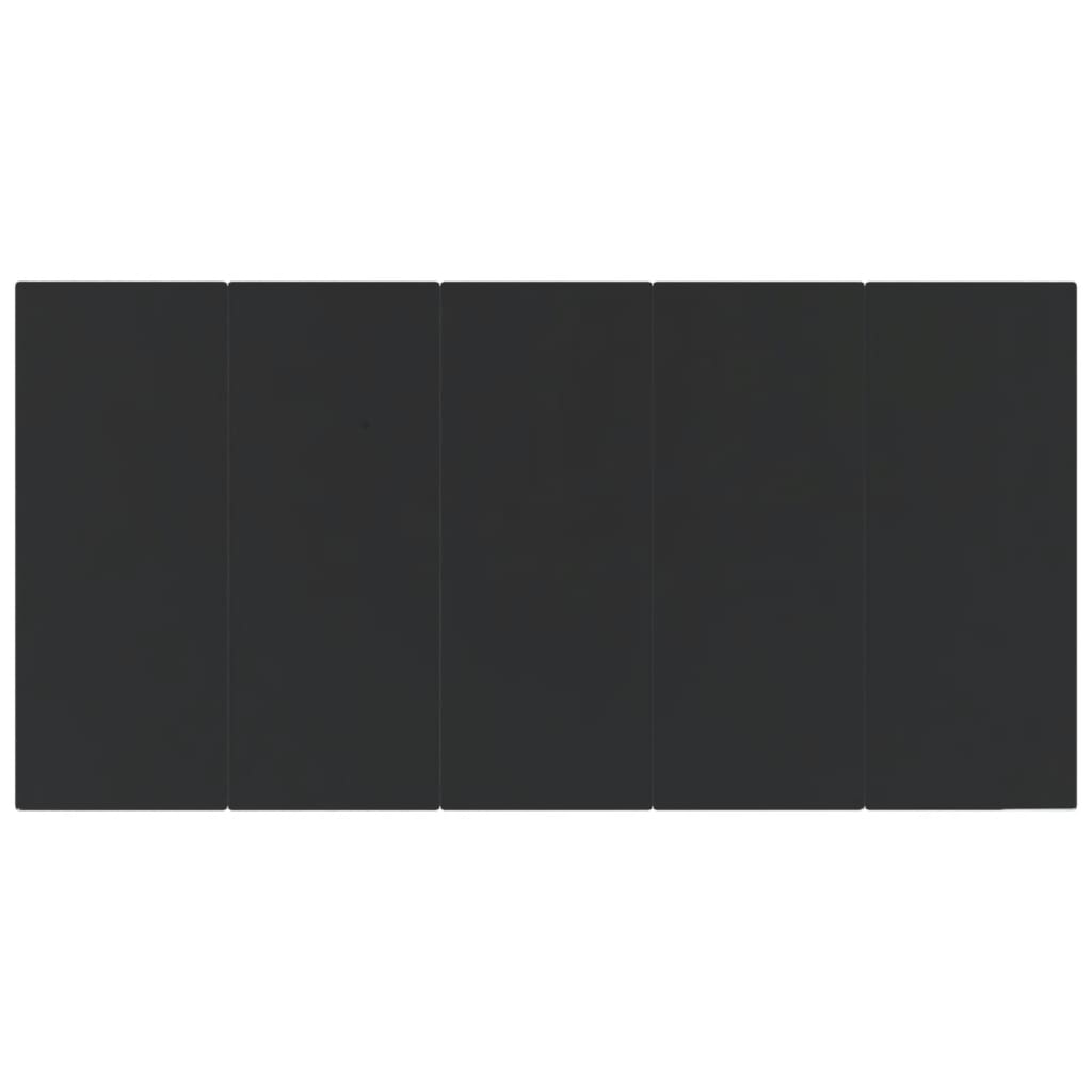 vidaXL 9-częściowy zestaw mebli ogrodowych, czarny, polirattan