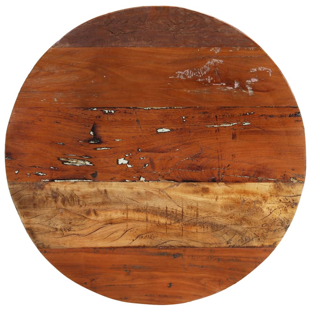 vidaXL Stolik kawowy, Ø68 cm, lite drewno z odzysku