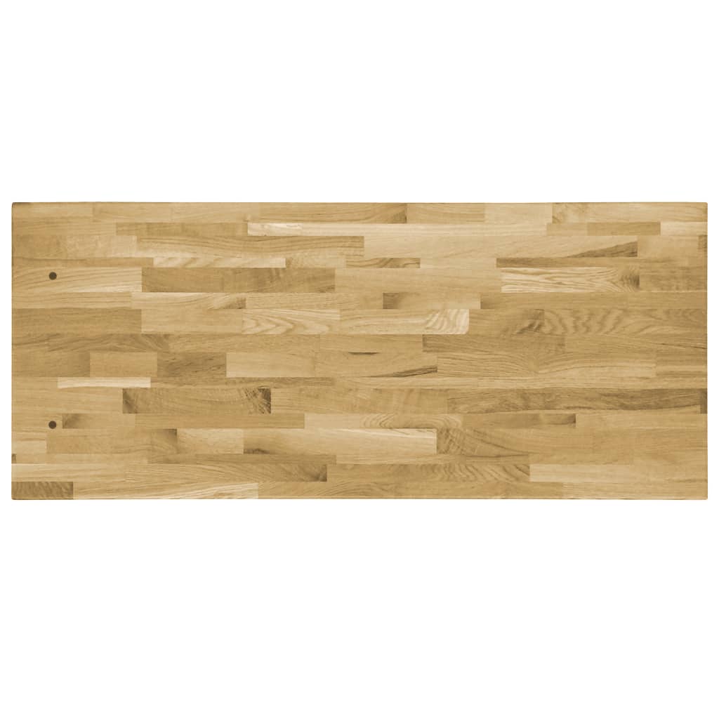 vidaXL Prostokątny blat do stolika z drewna dębowego, 44 mm, 100x60 cm
